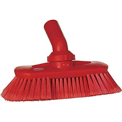 Abbildung von Vikan 70674 Deck Scrub, 9&quot; Polyester Supersoft Bristle, Red