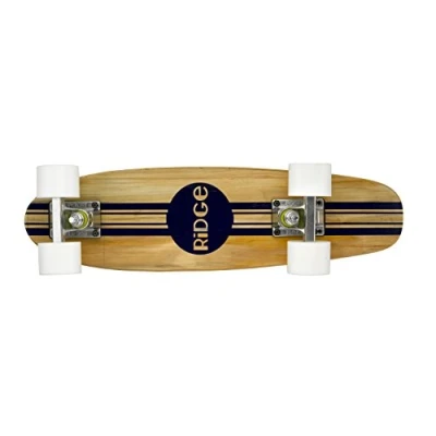 Abbildung von Ridge Retro Skateboard Mini Cruiser, weiß, 22 Zoll, WPB