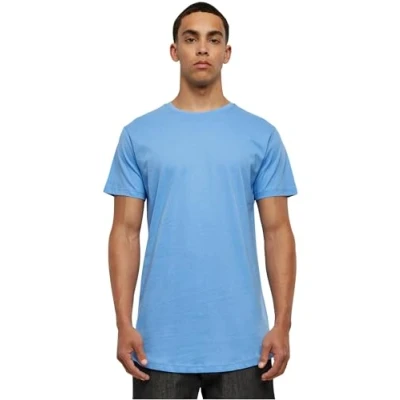 Abbildung von Urban Classics Herren Shaped Long Tee T Shirt, Blau (horizonblue), XS