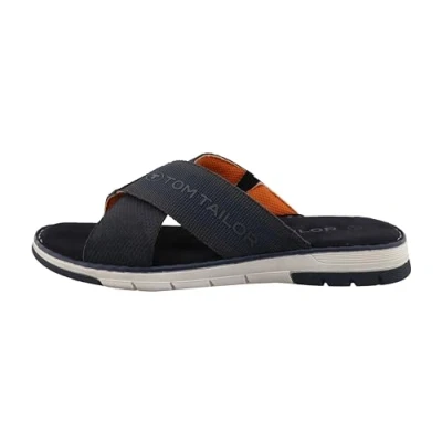 Abbildung von TOM Tailor Pantolette flach, Herren, Größe: 41, Navy Schuhe