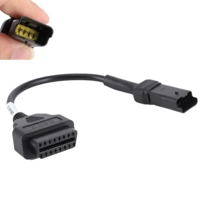 Abbildung von OBD2 Kabel Adapter für Ducati Monster,4 Pin Motorrad Diagnoseadapter Kabelanschluss Multistrada 1200 2010 20,Diavel 2010‑2014,Panigale 1199 20102014