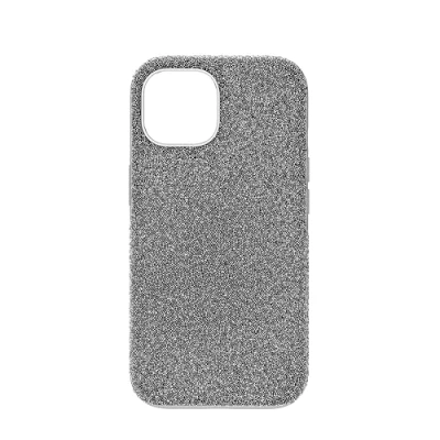 Abbildung von Swarovski Color GRADIENT, Iphone 15, GOLD TONE Handyhülle, Damen, Größe: One Size, Silver