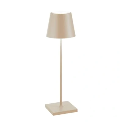 Abbildung von Zafferano LED Tischleuchte Poldina Pro Kabellose, Dimmbare Tischlampe aus Aluminium