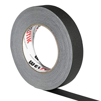 Abbildung von WELSTIK Dünnes Gaffelband 25MM * 30,2M Gaffaband Mattes Stoffband, Schwarz