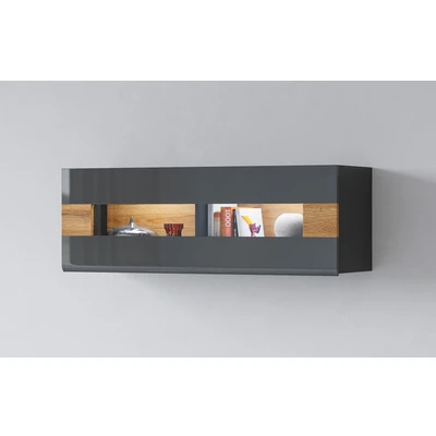 Abbildung von INOSIGN Hängevitrine &quot;Toledo,Breite 131 cm trendige Glasvitrine mit dekorative MDF Front&quot;, Vitrine Glasfront, ohne Beleuchtung, viel Stauraum