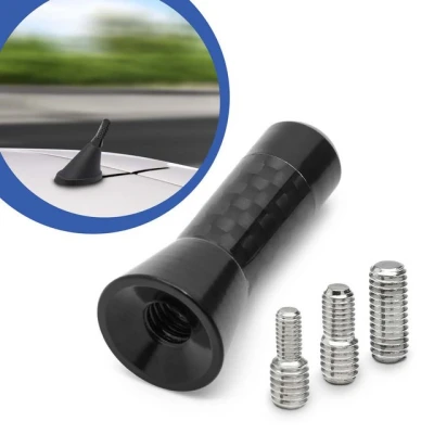 Abbildung von Adapter Universe Universal 3,5cm Auto Kurz Stab Dach Antenne Radio Carbon Design KFZ Stabantenne