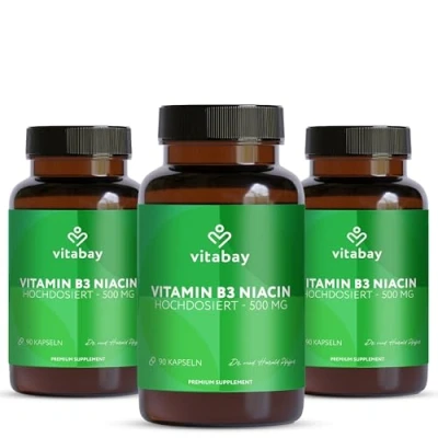 Abbildung von Vitabay Vitamin B3 Niacin 500 mg 270 St