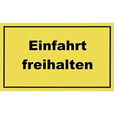 Abbildung von Metafranc Hinweisschild &quot;Einfahrt freihalten&quot; 300 x 200 mm / Beschilderung Infoschild Verbotsschild Halteverbot Parkverbot Grundstückskennzeichnung Gewerbekennzeichnung 500240