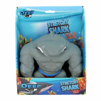 Abbildung von BEMIRO Stretch Figuren für Kinder 22 cm, aus Gummi, extrem dehnbar &amp; elastisch, Verschiedene Tiermotive wählbar (Hai)