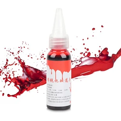 Abbildung von Sonew Halloween Party Kunstblut Realistische Wundnarben Zombie Fancy Make Up für Theater und Kostüm(30 ml)