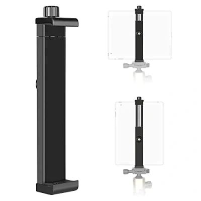 Abbildung von NEEWER iPad Tablet Tripod Mount Adapter Holder, 6.3 9.25 inches/16 23.5 Centimeters Adjustable Clamp for Mini 2/3/4, Air/Air2, Pro Microsoft Surface Samsung Tab 7.0 Series
