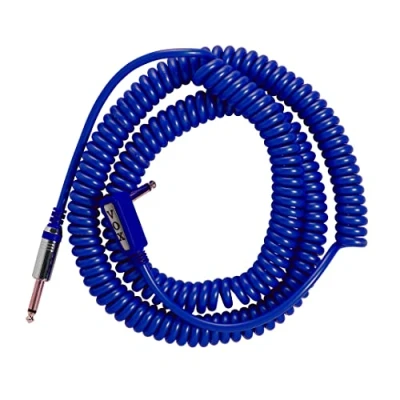 Abbildung von VOX Instrumentenkabel, Spiralkabel, VCC, doppelt geschirmt, max. 9m, blau