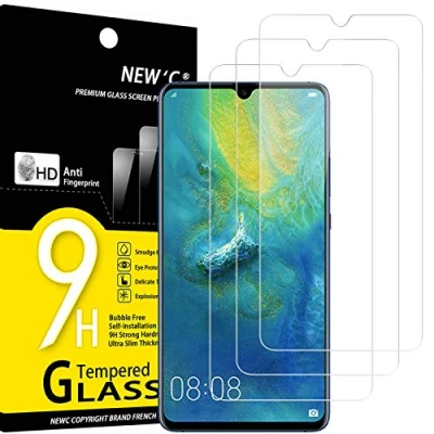 Abbildung von NEW&#039;C 3 Stück, Panzer Schutz Glas für Huawei Mate 20x, Frei von Kratzern, 9H Härte, HD Displayschutzfolie, 0.33mm Ultra klar, Ultrabeständig