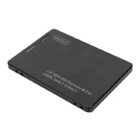 Abbildung von DIGITUS 2,5&quot; SATA Festplattenadapter für M.2 oder mSATA SSDs Modultyp 2280, 2260, 2242, 2230 Fullsize III 6 Gbit/s 520 MB/s Lesegeschwindigkeit Schwarz
