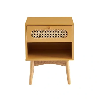 Abbildung von BAÏTA SIXTINE Nachttisch, Holzwerkstoff, gelb, L40cm
