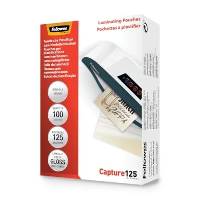 Abbildung von Fellowes Laminierfolien 60x90mm 125mic VE=100 Stück glänzend