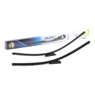 Abbildung von Scheibenwischer Valeo Silencio X.trm, Flat Blade Set 574634 vorne Rahmenlos Bajonettbefestigung RENAULT: Kangoo II Be Bop