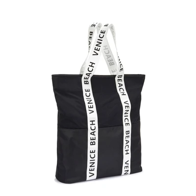 Abbildung von Venice Beach Shopper Shopping Bag schwarzweiß, Damen, Größe: One Size, Schwarz weiß