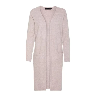 Abbildung von Vero Moda Curve Vmdoffy LONG OPEN Cardigan Strickjacke, Damen, Größe: 48/50, Woodrose