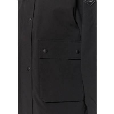 Abbildung von Replay FINE Parka, Damen, Größe: Large, Black