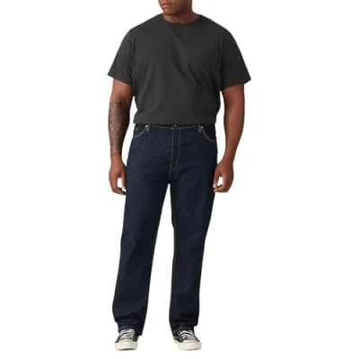 Abbildung von Levi&#039;s Plus 541 Taper Jeans Tapered Fit, Herren, Größe: 40x36, Dark blue denim