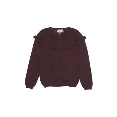 Abbildung von Minymo Strickjacke für Kinder, Größe: 104, Catawba grape