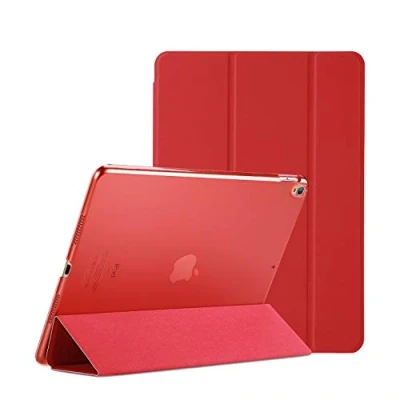 Abbildung von ProCase Hülle für 10,5 Zoll iPad Air 3 2019/ Pro 2017, Ultra Dünn Case Cover mit transluzenter Rückseite, Auto Schlafen/Wachen Schutzhülle Kompatibel (3rd Gen)/ 10.5 Rot
