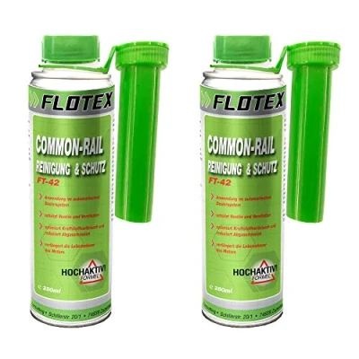 Abbildung von Flotex Diesel Common Rail Reinigung &amp; Schutz, 2 x 250ml Systemreiniger und Schutz Additiv für Dieselmotoren