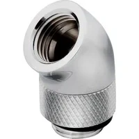 Abbildung von Corsair Hydro X Series, 45 Adapter drehbar Doppelpack (Standard G1/4&quot; Gewinde (BSPP) Messing Gefertigt, Drehmechanismus mit sicherer Dichtung, Ausgelegt auf hohe Durchflussraten) Chrom