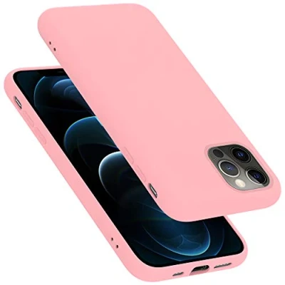 Abbildung von Cadorabo Hülle kompatibel mit Apple iPhone 13 Silikon Handyhülle für Case aus flüssigem Kratzfeste und stoßfeste dünne TPU Schutzhülle Liquid PINK