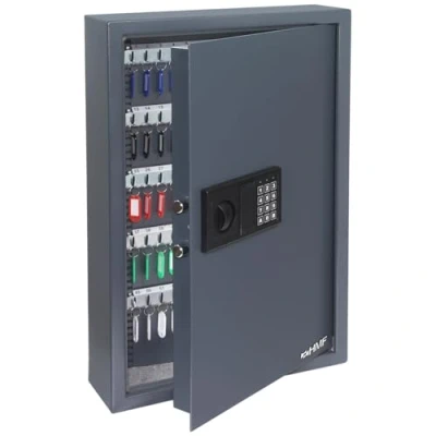 Abbildung von HMF 2100 11 Schlüsseltresor mit Elektronikschloss 108 Haken 66,5 x 43 13 cm Anthrazit