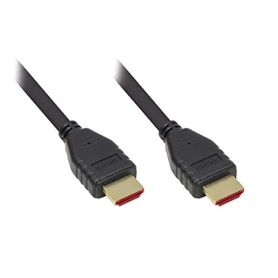 Abbildung von Good Connections Ultra High Speed HDMI 2.1 Kabel 8K UHD 2 @60Hz / 4K @240Hz 48 Gbit/s ideal für Gaming vergoldete Stecker, 3 Fach Schirmung KUPFERLEITER SCHWARZ m