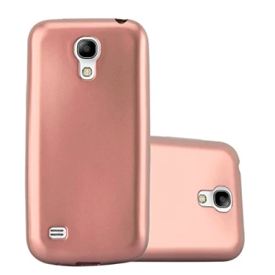 Abbildung von Cadorabo Hülle kompatibel mit Samsung Galaxy S4 Schutzhülle TPU Silikon Case Metallic Design Slim Kratzfest Weiche Gummi Rundumschutz für in Rosa