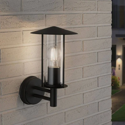 Abbildung von Paulmann Außen Wandleuchte &quot;Classic IP44 173mm max. 15W 230V Dunkelgrau Metall, Glas&quot;, 1 flammig, Leuchtmittel E27 ohne