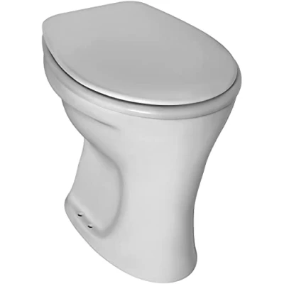 Abbildung von Ideal Standard Waschbecken Eurovit Stand Flachspül WC, Abgang innen senkrecht, wei