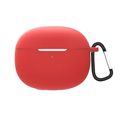 Abbildung von GIOPUEY Hülle für Xiaomi Buds 3T PRO, Transparent TPU Stoßfeste Schutzhülle, Ultradünn, Kein Geruch, PRO Silikon Rot