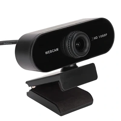 Abbildung von ciciglow Webkamera, HD 1080P/30fps Computerkamera 360 Drehbare USB Webcam mit Mikrofon für Videoanrufe in Konferenzen(Echter 1080P manueller Fokus)