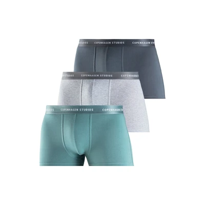 Abbildung von Copenhagen Studios Boxer Boxershorts für Herren (3 St) mit farbigem Logo Bund
