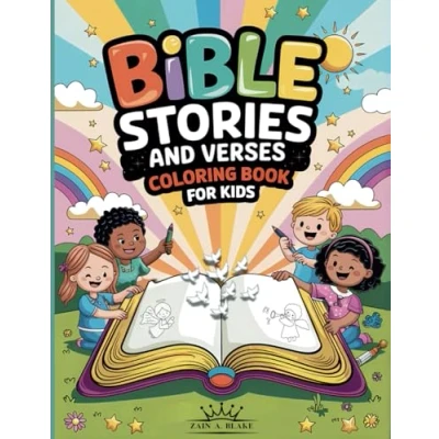 Abbildung von Bible Stories and Verses Coloring Book for Kids: Explore color memorable scenes from the Old &amp; New Testament—A fun way kids to learn scripture journey through