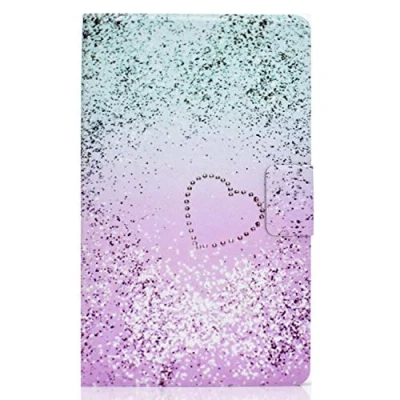 Abbildung von Bspring Hülle Book Cover Etui für Samsung Galaxy Tab A7 Lite 8.7 Zoll 2021 SM T220/T225 Schutzhülle PU Leder Tablet Tasche Case Huelle mit Ständer,Treibsand