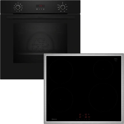 Abbildung von NEFF Backofen Set &quot;BX46PIB&quot;, BX46PIB, mit Teleskopauszug nachrüstbar, Pyrolyse Selbstreinigung