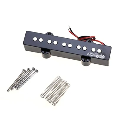 Abbildung von Wilkinson M serie WOJB5 Variable GaussKlassische Keramik Jazz Bass Tonabnehmer Steg Pickup für 5 Saiter JB Style E Bass,Schwarz
