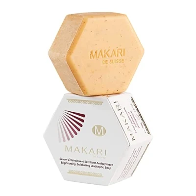 Abbildung von Makari Classische Antiseptische Hautaufhellungsseife Zum Exfolieren 7 Unzen Cleansing Moisturizing Seife für Gesicht &amp; Körper erhellt Haut verblasst dunkle Flecken, Akne Narben, Verunstaltungen