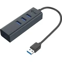 Abbildung von I TEC USB A Metal HUB 3 Port Giga Adapter