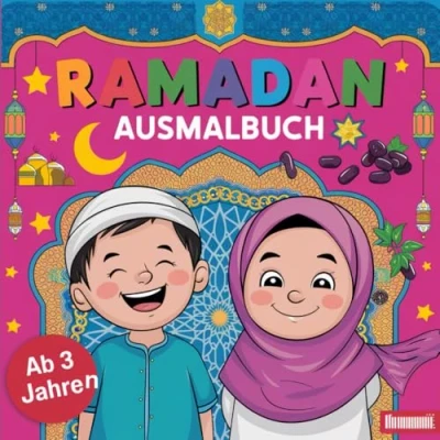 Abbildung von RAMADAN AUSMALBUCH für kleine Muslime ab 3 Jahren mit 50 faszinierenden Ausmalbildern