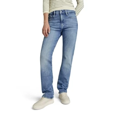 Abbildung von G Star Strace Jeans Straight Leg, Damen, Größe: 30x32, Sun faded blue donau