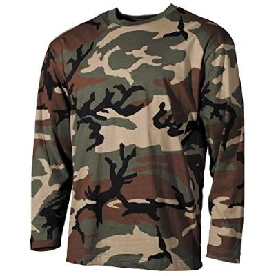 Abbildung von MFH US Shirt, Langarm, schwarz, 170 g/m² (as3, Alpha, l, Regular, Woodland)