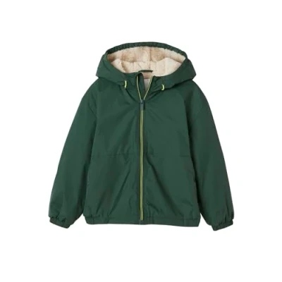 Abbildung von Vertbaudet Jungen Anorak mit Teddyfleece Futter Marine 152