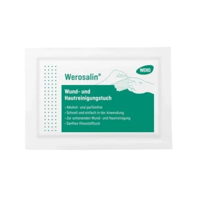 Abbildung von Werosalin® Wund und Hautreinigungstuch (1 Stück)