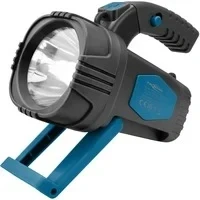 Abbildung von ANSMANN LED Handscheinwerfer superhell &amp; große Leuchtweite 200m, lange Leuchtdauer 8h, Standfuß, Pistolengriff, Handleuchte ideal für Camping, Arbeit, Werkstatt, KFZ, Jagd, Angeln, Wandern